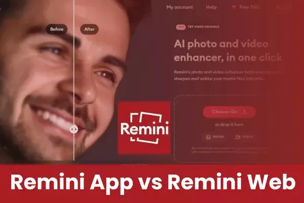 Remini App Vs Web