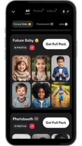 remini ai baby filter future baby preset