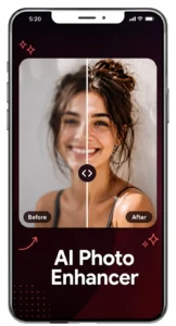 remini ai photo enhancer before after