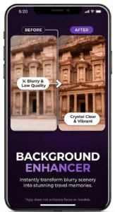 remini background enhancer scenery preview