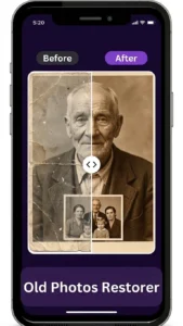 remini old photos restorer before after